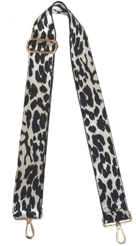 Ahdorned - Blk/White Cheetah Adjustable 2" Bag Strap - Shorely Chic Boutique