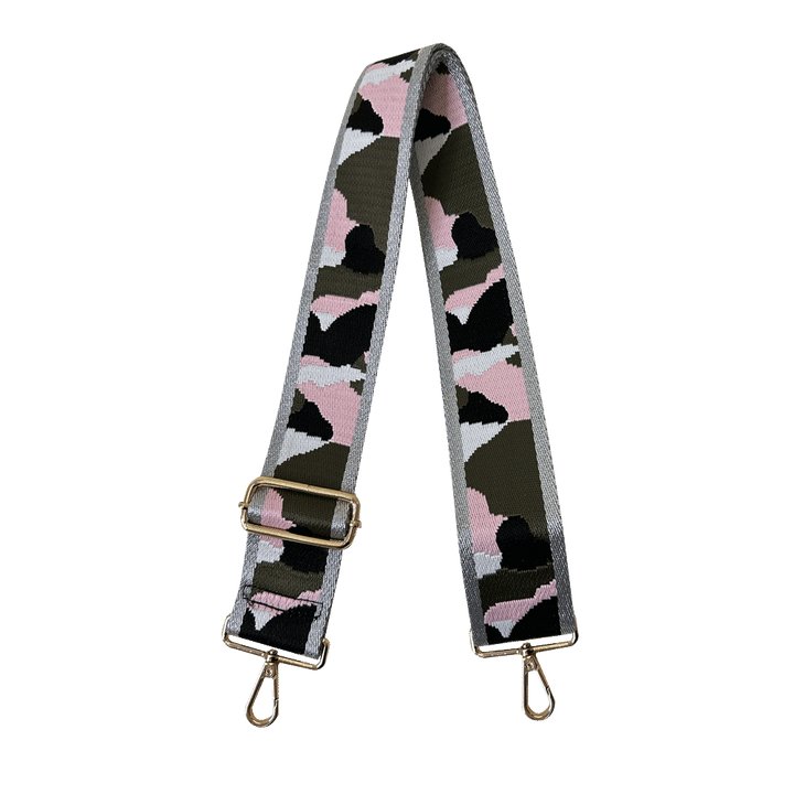 Ahdorned - Camo Adj Strap w/ Silver Lurex: Pnk/Army/Wht/Blk - Shorely Chic Boutique