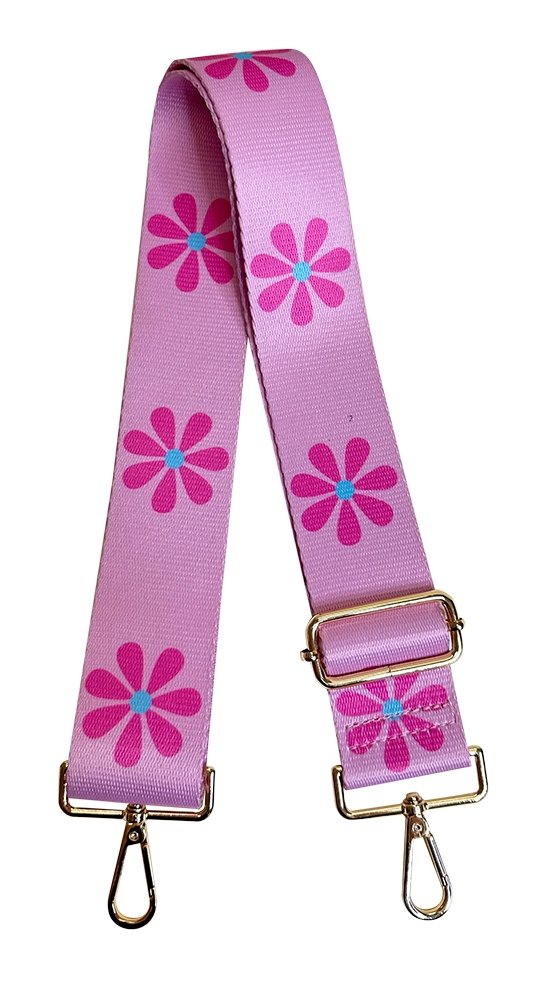 Ahdorned - Flower Adjustable Bag Strap: Pink - Shorely Chic Boutique