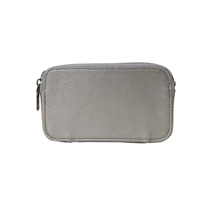 Ahdorned - Jamie Vegan Leather Camera Bag: Silver - Shorely Chic Boutique