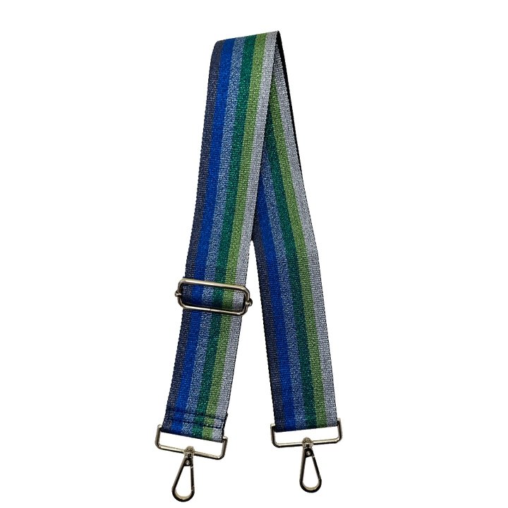 Ahdorned - Metallic Multi Stripe Strap: Greens/Blues - Shorely Chic Boutique