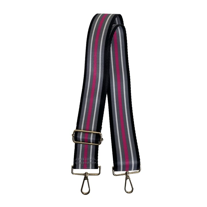 Ahdorned - Multi Stripe Strap: Black/Pink Multi - Shorely Chic Boutique