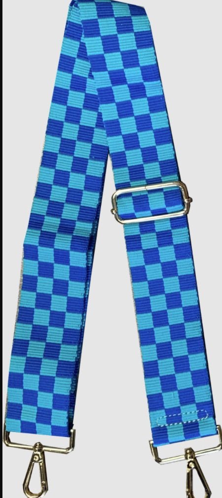 Ahdorned - Tile Patterned Bag Strap: Blue/Aqua - Shorely Chic Boutique
