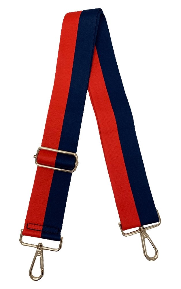 Ahdorned - Two Color Striped Strap: Red/Navy - Shorely Chic Boutique