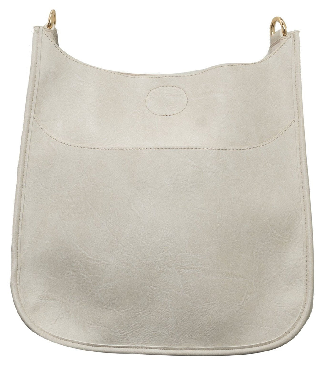 Ahdorned-Vegan Leather Classic Size Bag (No Strap) -Cream - Shorely Chic Boutique