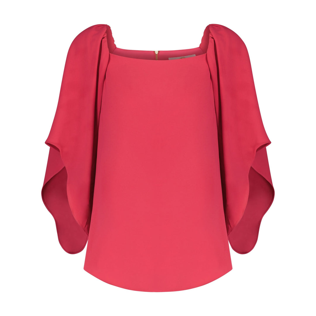 Anna Cate - Frances 3/4 Sleeve Top - Beetroot - Shorely Chic Boutique