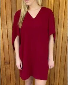 Anna Cate - Meredith S/S Dress: Crimson - Shorely Chic Boutique