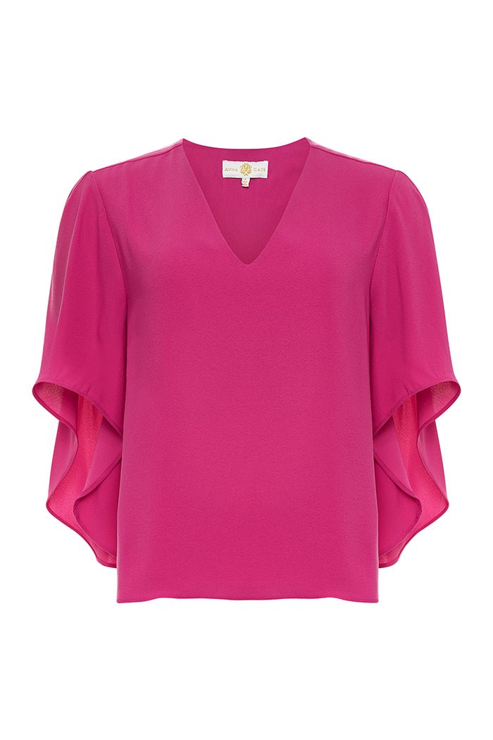 Anna Cate Nina S/S Top - Very Berry - Shorely Chic Boutique