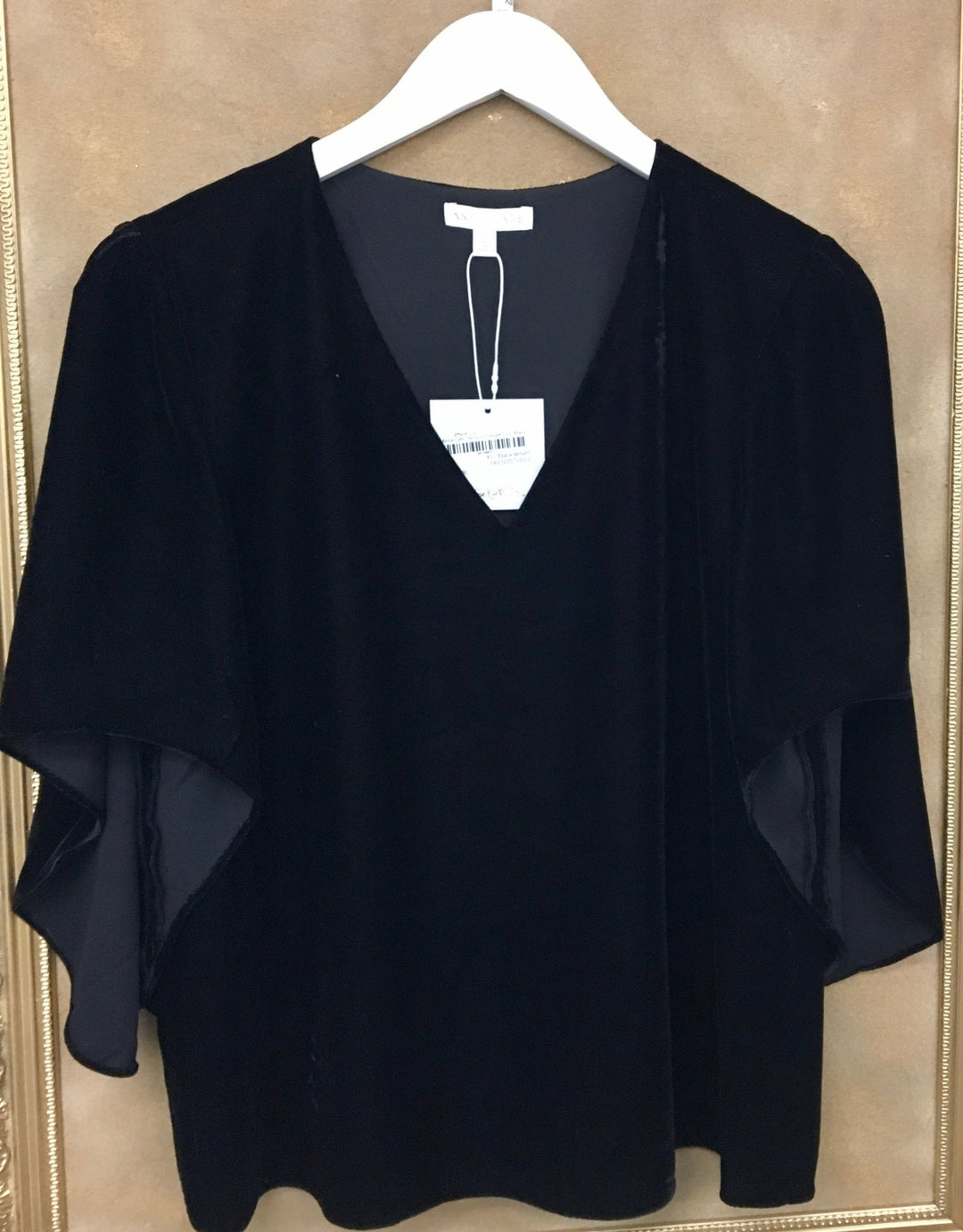 Anna Cate - Nina S/S Velvet Top - Black - Shorely Chic Boutique