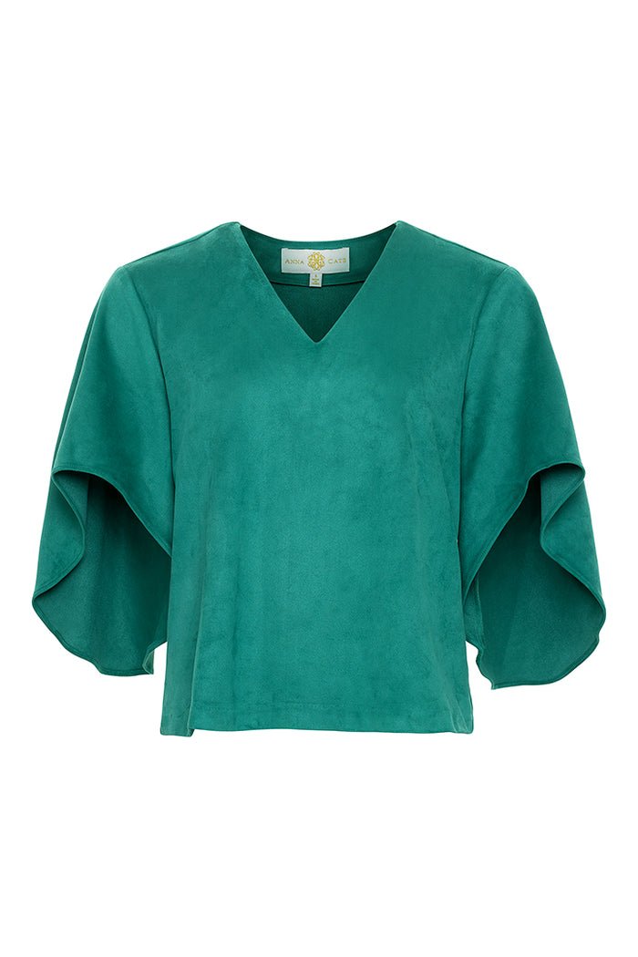 Anna Cate Nina Suede Top - Peacock - Shorely Chic Boutique