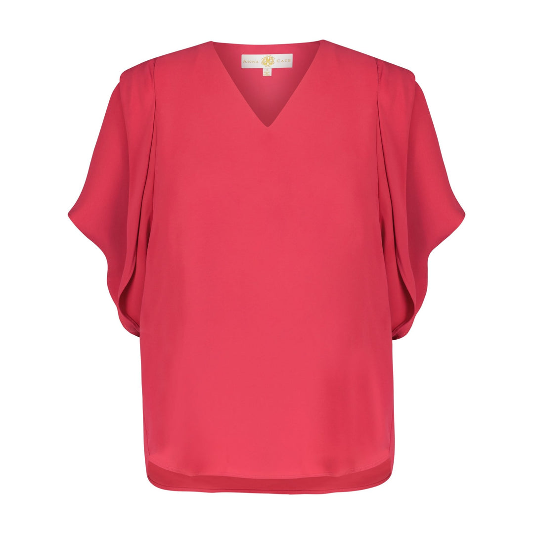 Anna Cate - Serena S/S Top - Beetroot - Shorely Chic Boutique