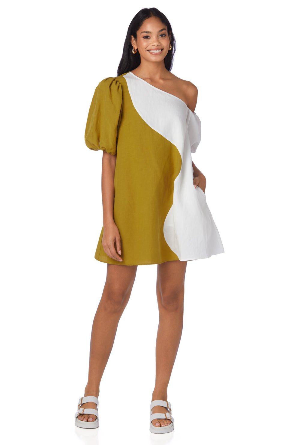 Crosby - Raleigh Dress: Golden Hour Colorblock - Shorely Chic Boutique