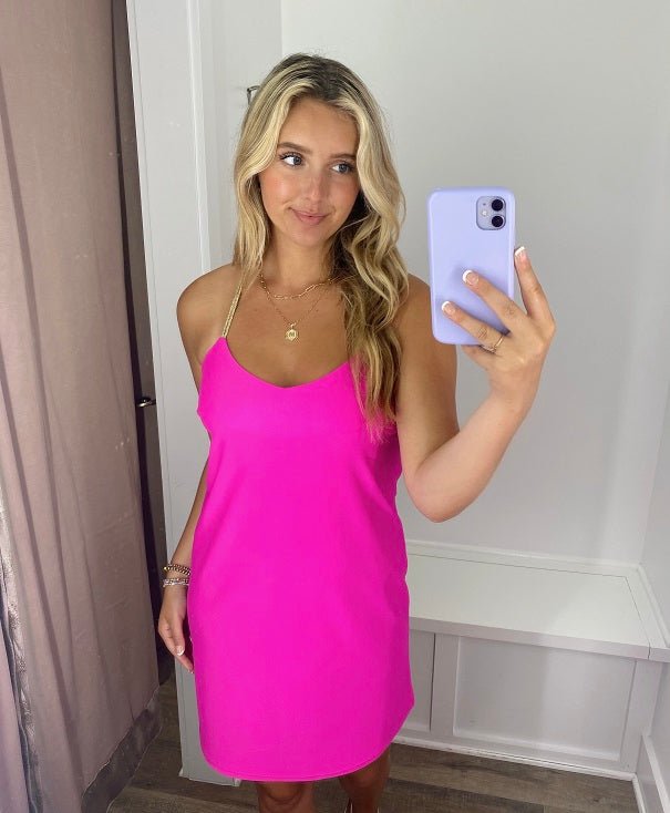 Jude Connally - Bailey Dress in Jude Cloth: Hot Pink - Shorely Chic Boutique
