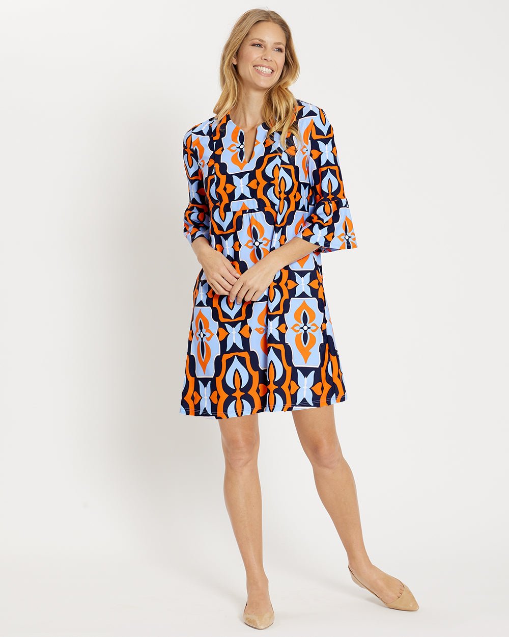 Jude Connally - Kerry Dress - Butterfly Tile Navy - Shorely Chic Boutique