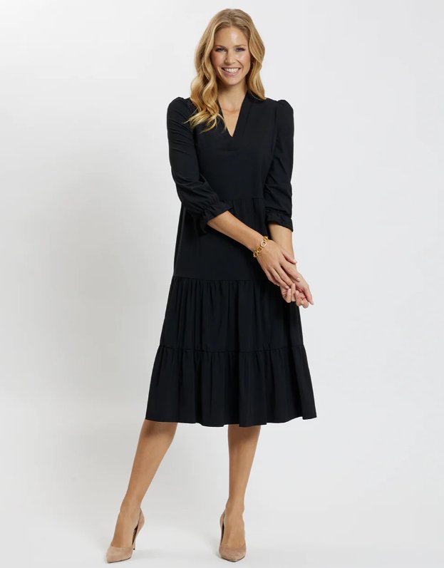 Jude Connally - Maggie Dress: Black - Shorely Chic Boutique