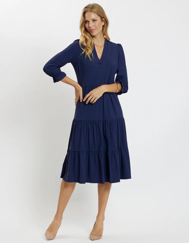 Jude Connally - Maggie Dress: Navy - Shorely Chic Boutique