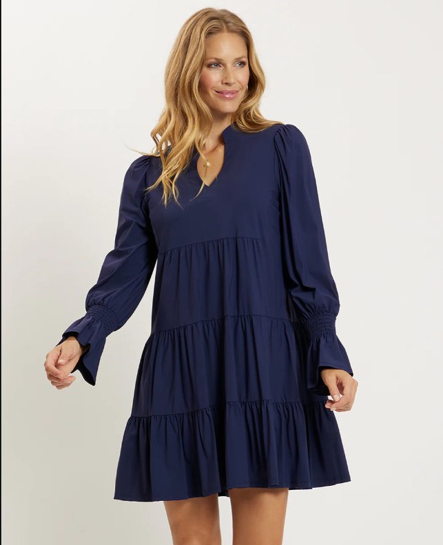 Jude Connally - Tammi Dress: Navy - Shorely Chic Boutique