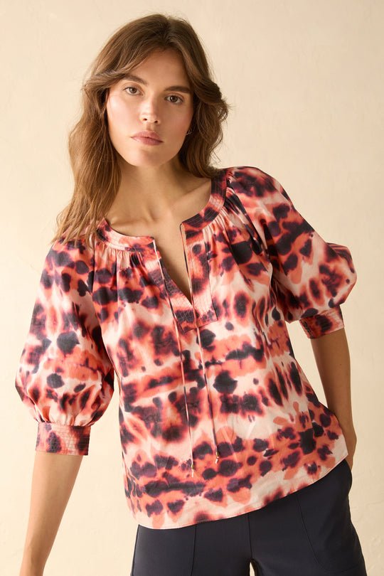 Marie Oliver - Hayes Elbow Slv Top: Napa Dye - Shorely Chic Boutique