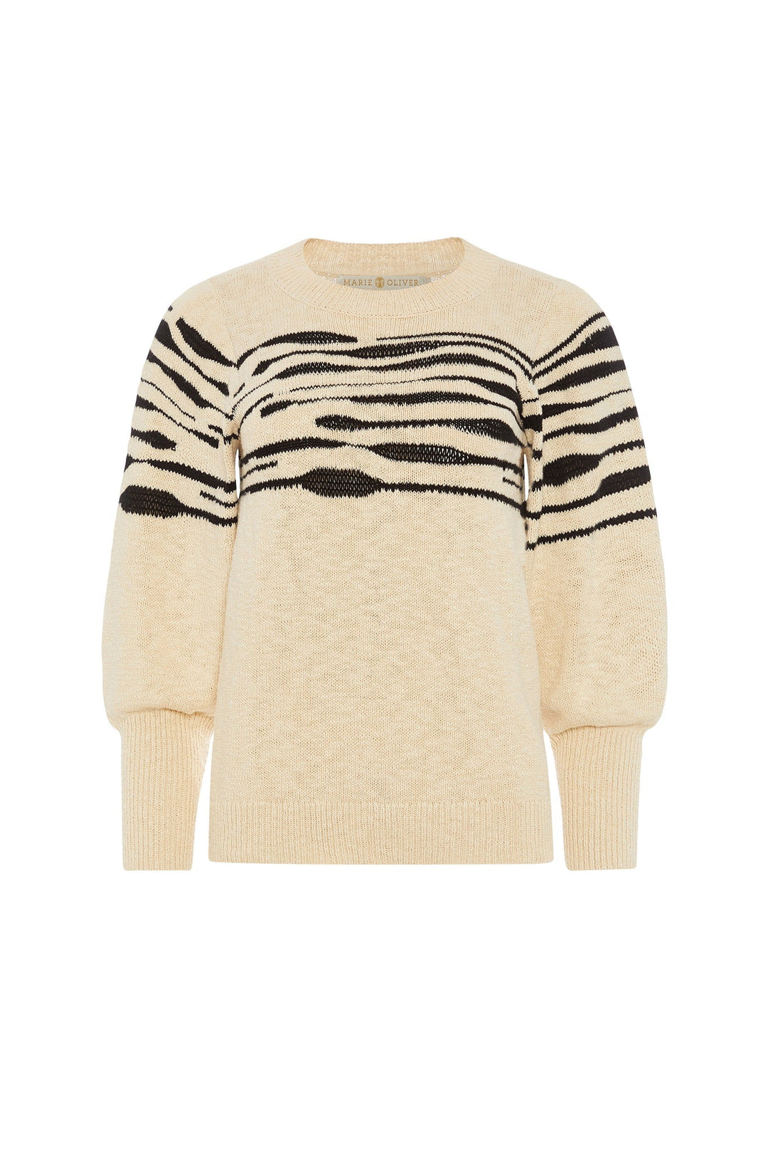 Marie Oliver - Oriana L/S Sweater: Ivory/Black - Shorely Chic Boutique