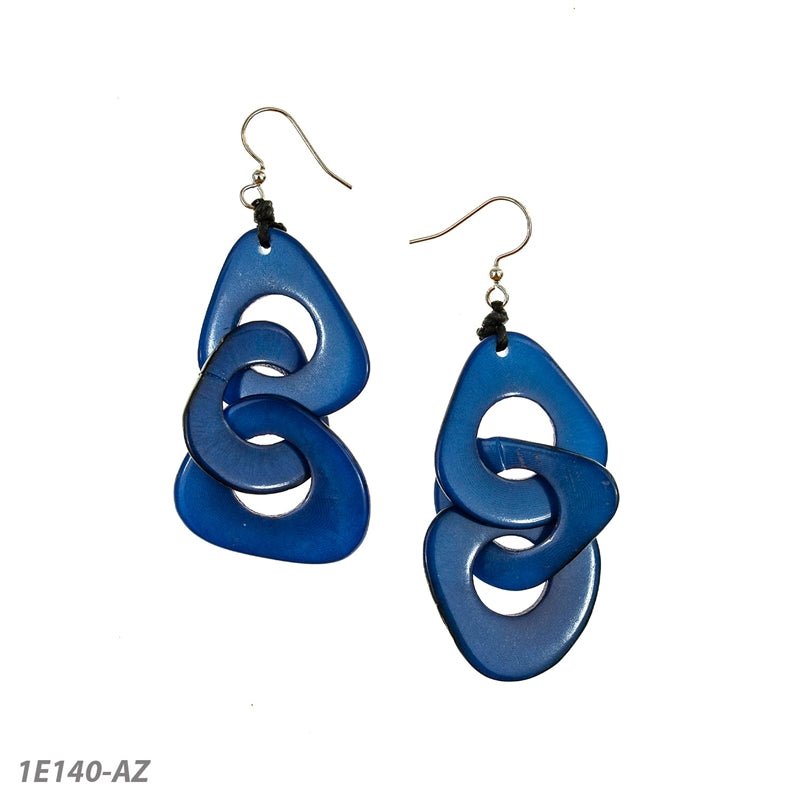 Tagua - Vero Earrings: Royal Blue - Shorely Chic Boutique