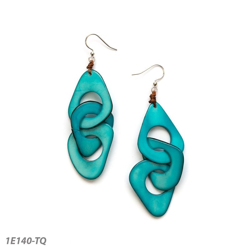 Tagua - Vero Earrings:Turquoise - Shorely Chic Boutique