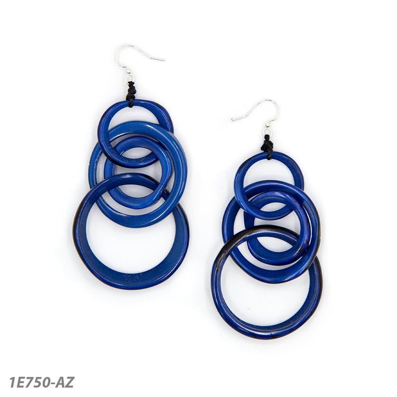 Tagua - Yazmine Earrings: Royal Blue - Shorely Chic Boutique