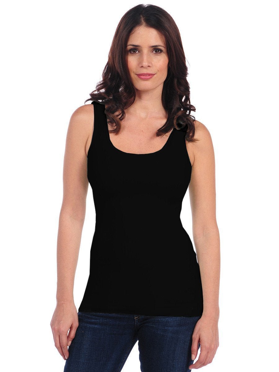Tees by Tina - UNeck Tank Black - Shorely Chic Boutique