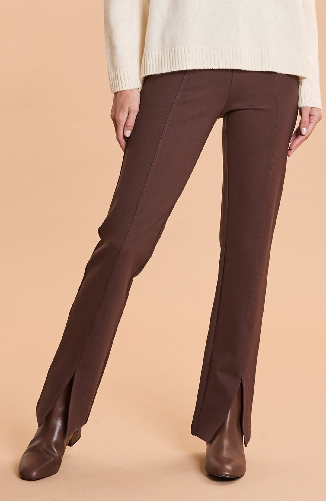 Tyler Boe - Margie Ponte Pant - Coffee - Shorely Chic Boutique